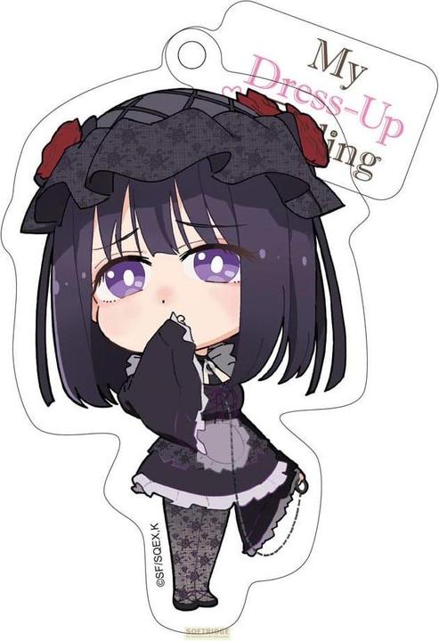 Sakami My Dress-Up Darling Acryl Schlüsselanhänger Marin Shizuku Cosplay Chibi Style 8 cm