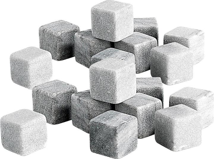 Immagine prodotto Rosenstein & Söhne Set di 18 cubetti di ghiaccio in pietra ollare permanente, 22 mm (Pietre di whisky)