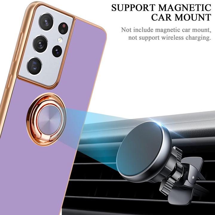 Actual product image Cadorabo Case for Samsung Galaxy S21 ULTRA in TPU with camera protection and ring LM089 Style (Samsung Galaxy S21 Ultra)