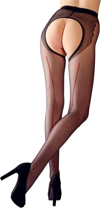 Image du produit Cottelli Collection Collants Ouverts, Avec Couture Décorative (3)