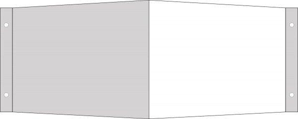 Immagine prodotto Everglow Cartello di fuga angolare in bianco 20x20cm in alluminio