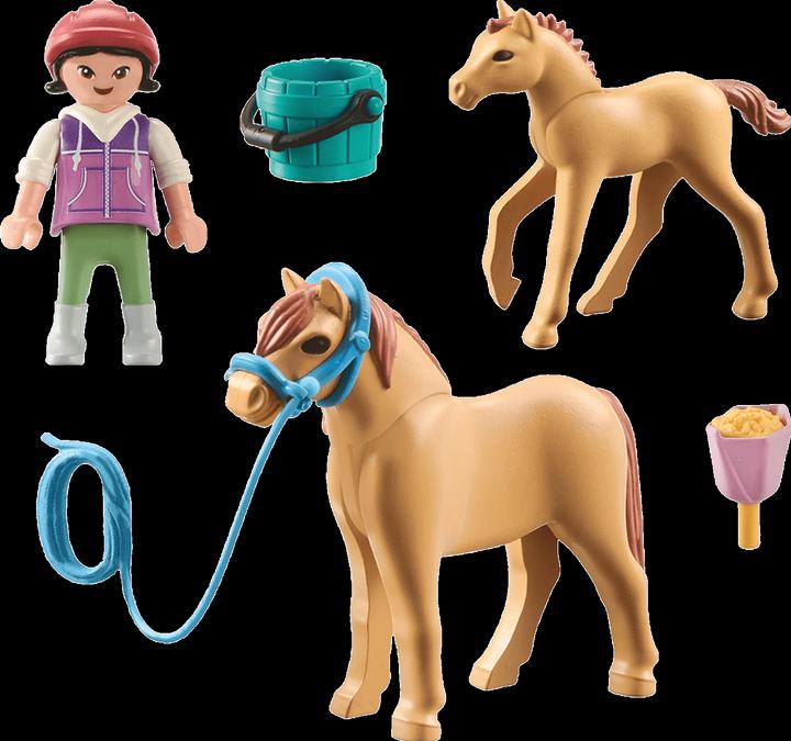 Produktbild Playmobil Kind mit Pony und Fohlen (71498, Playmobil Horses of Waterfall)