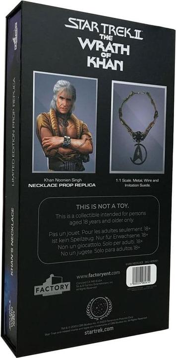 Image du produit Factory Entertainment Star Trek II : The Wrath of Khan réplique 1/1 Le collier de Khan édition limitée35 x 19 cm