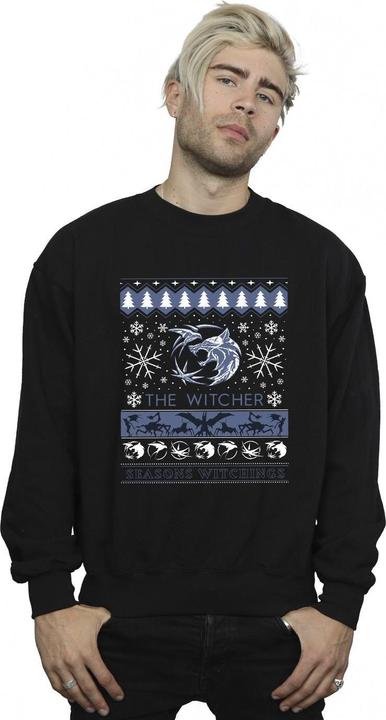 Actual product image Netflix Mens The Witcher Seasons Witchings Sweatshirt (4XL)