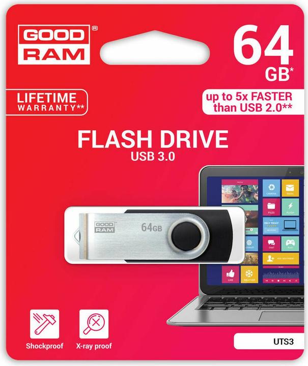 Produktbild Goodram UTS3 USB 3.1 (3.1 Gen 2) (64 GB, USB-A)