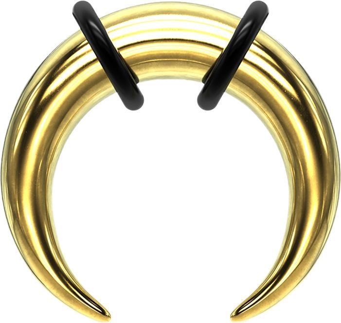 Produktbild Star Piercing Dehnsichel vergoldet (Chirurgenstahl 316L)