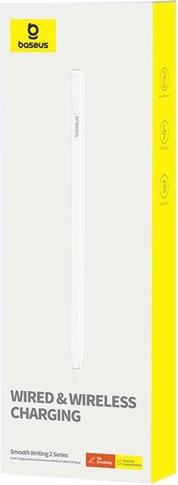 Actual product image Baseus Active stylus Smooth Writing Series with wireless and cabled charging (White)
