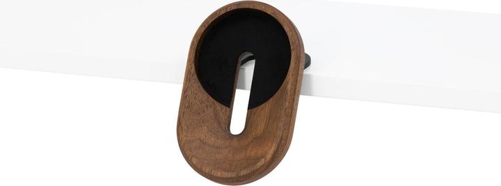 Actual product image Oakywood MagSafe iPhone Desk Shelf Mount - magnetic shelf mount for iPhone - color Walnut -