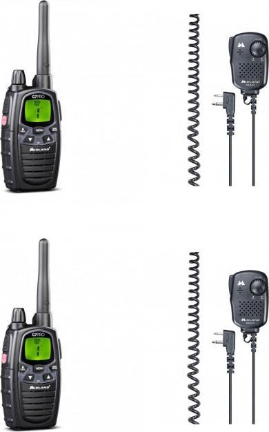 Productafbeelding Midland G7 Pro Enkelvoudige PMR + LPD radio met 16 kanalen (10 km)