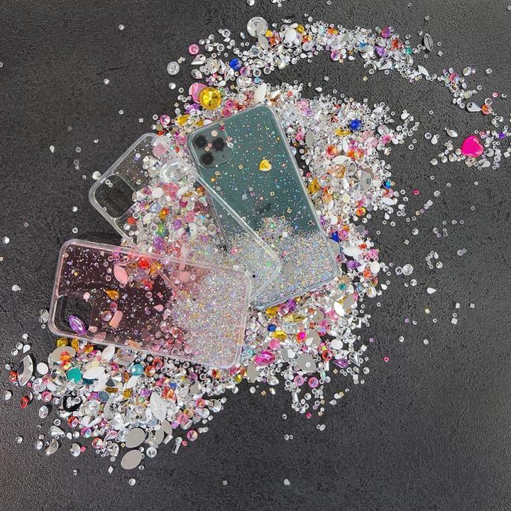 Actual product image Wozinsky Star Glitter Shining Cover for Xiaomi Redmi Note 9T 5G transparent (Xiaomi Redmi Note 9T 5G)