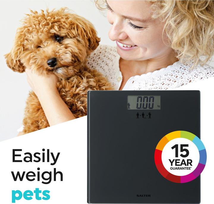 Actual product image Salter SA00300 GGFEU16 Add and Weigh Scale Black (180 kg)