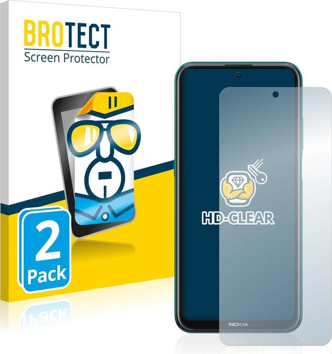 Actual product image BROTECT Screen Protector Clear (2 Piece, Nokia X10)