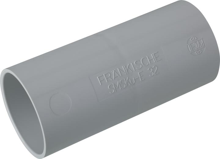 Fränkische Rohrwerke Kunststoff-Steckmuffe SMSKu-E, Ã˜ mm - Zoll 32 mm, grau