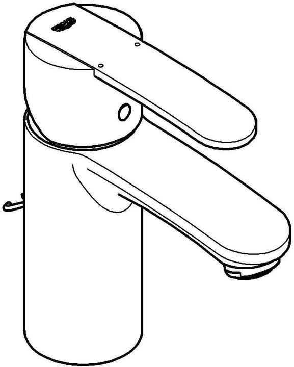 Immagine prodotto Grohe Wave Cosmopolitan, miscelatore per lavabo, a risparmio idrico, catena retrattile, sistema di