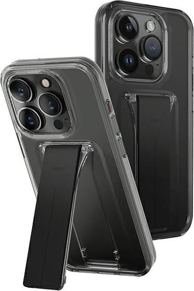 Uniq étui Heldro Mount with Stand iPhone 15 Pro Max 6.7" dymny/vapour smoke (Apple iPhone 15 Pro Max)