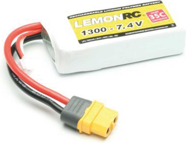 Produktbild Pichler LEMONRC XT 1300 - 7.4V (35C) Lipo Akku (7.40 V, 1300 mAh)