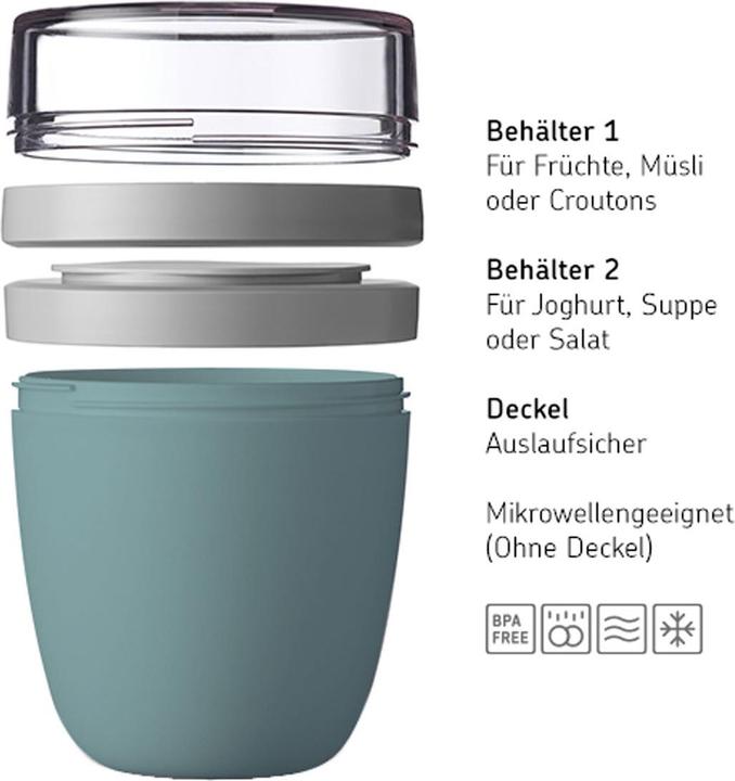 Actual product image Mepal Lunchpot Ellipse mini, Nordic Green