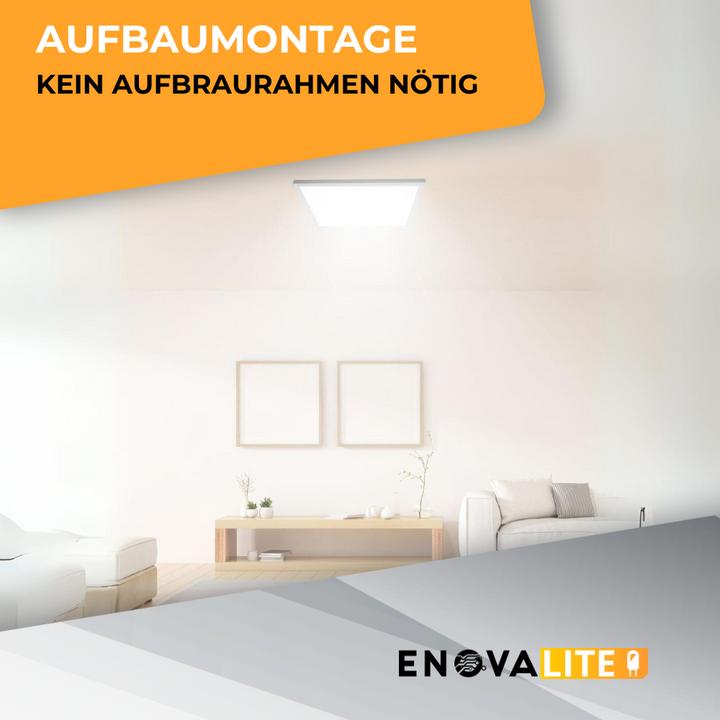 Actual product image Enova ELED 600400 - LED surface-mounted panel, UGR<19, 60x60 cm, 30 W, 3300 lm, 4000 K (3300 lm)