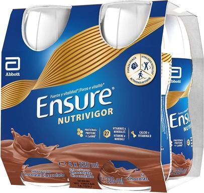 AMO Ensure Nutrivigor Chocolate 220ml - Pack of 4 (220 ml)