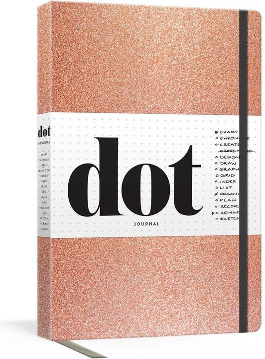 Dot Journal (Rose Gold) (Plain, Hardcover)