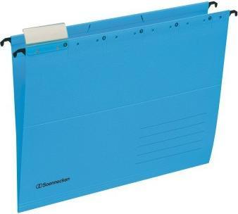 Actual product image Soennecken Suspension folders blue A4 visual tab 220g recycled cardboard 25 pcs/pack. (A4, 1 x)