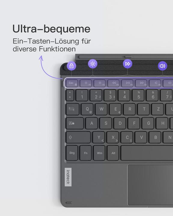 Actual product image Inateck Keyboard Surface 02028 gray (KB02028 gray) (DE, Wireless)