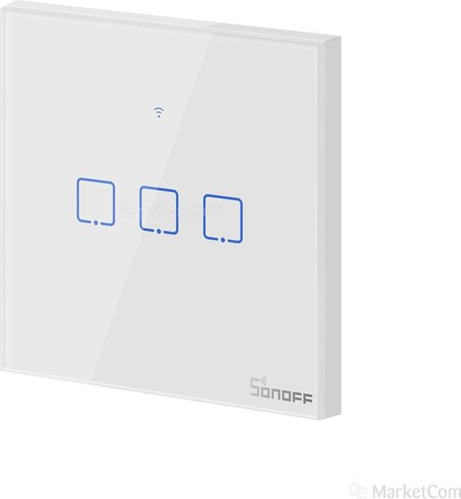 Actual product image Sonoff Light switch T2EU3C-TX WiFi-RF, 3-fold