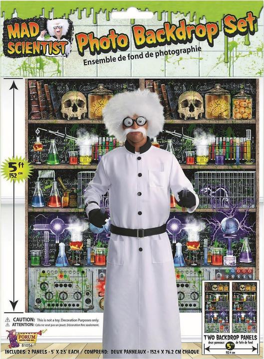 Produktbild Bristol Novelty Halloween Mad Scientist Lab Hintergrund (2 StkPkg)