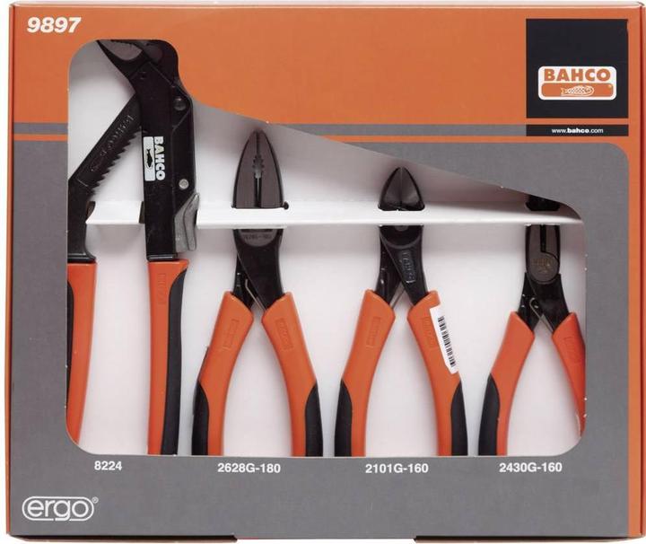 Produktbild Bahco ERGO Mehrzweckzangen-Satz - 4-teilig (250 mm)