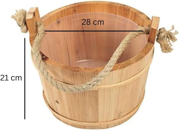 Image du produit Body Vital Seau à eau pour sauna Pin