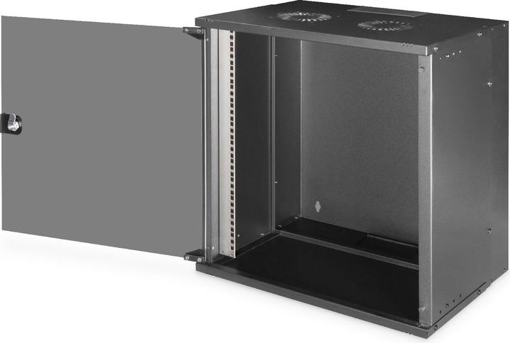 Digitus 19" 12HE Wandgehäuse, SOHO PRO 592 x 540 x 400 mm, schwarz (10.86 HE, 19 Zoll Rack)