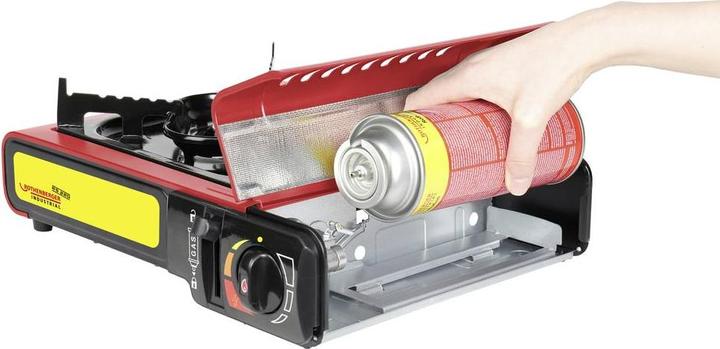 Actual product image Rothenberger Industrial Gas Camping Stove Gourmet Piezo RS 220 1500003730 Stainless Steel