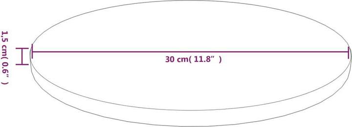 Actual product image VidaXL Jones (Ø 30 x 1.5 cm)
