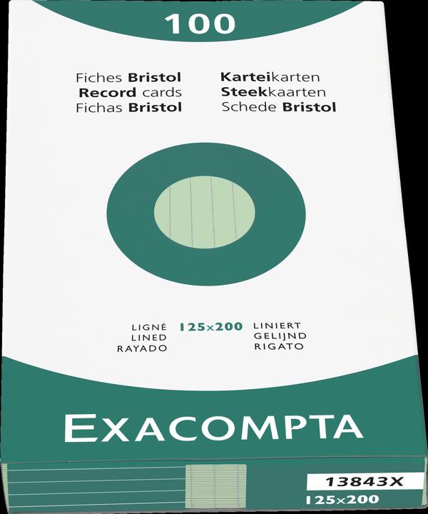 Image du produit Exacompta Fiches (125 x 200 mm, 205 g/m², 100 x)