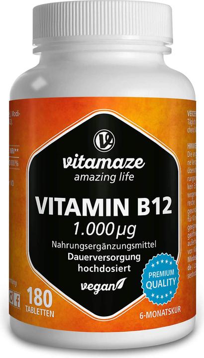 Immagine prodotto Vitamaze Vitamina B12 (180 Pezzo/i, Pillole, 60 g)
