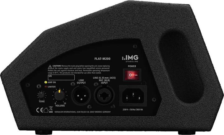 Image du produit Img Stage Line Moniteur de scène actif Stage Line Flat M200 Monitor (Actif, 1x 200 W)