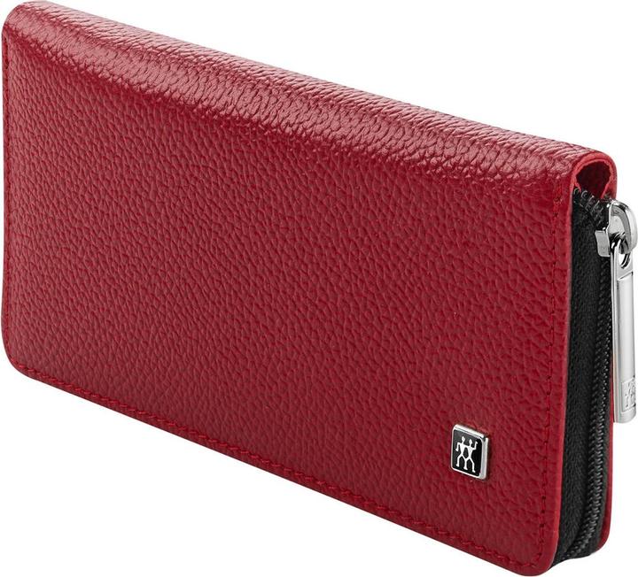 Actual product image Zwilling Twinox Travel Set - Red 5-piece leather case - Red