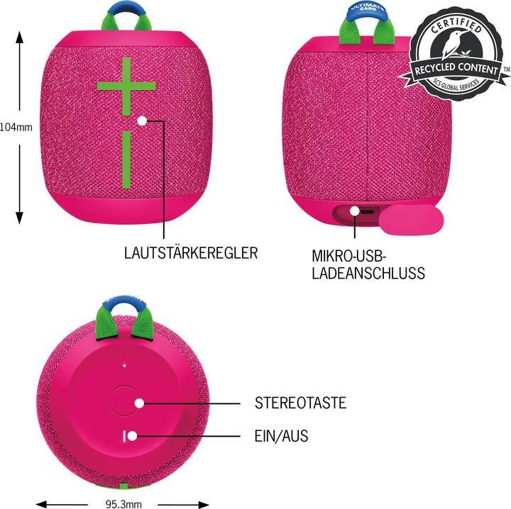 Productafbeelding UE Wonderboom 3 (14 h, Oplaadbare batterij, Voeding via USB)