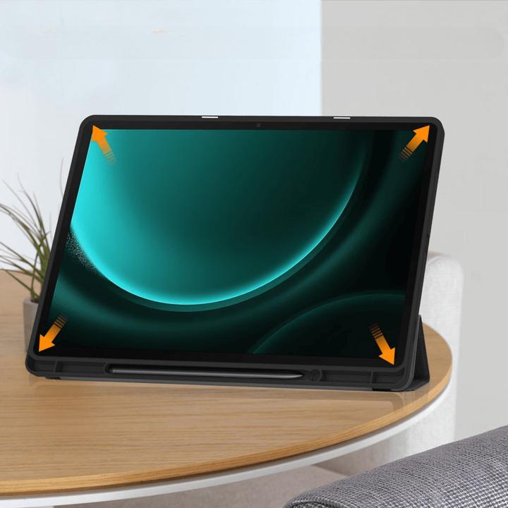 Actual product image Cover-Discount Galaxy Tab S9+ / S9 FE+ - Smart Case Silicone black (Galaxy Tab S9 Plus)