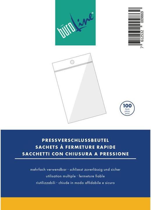 Image du produit BüroLine Sac à fermeture par pression (10 pièce(s))