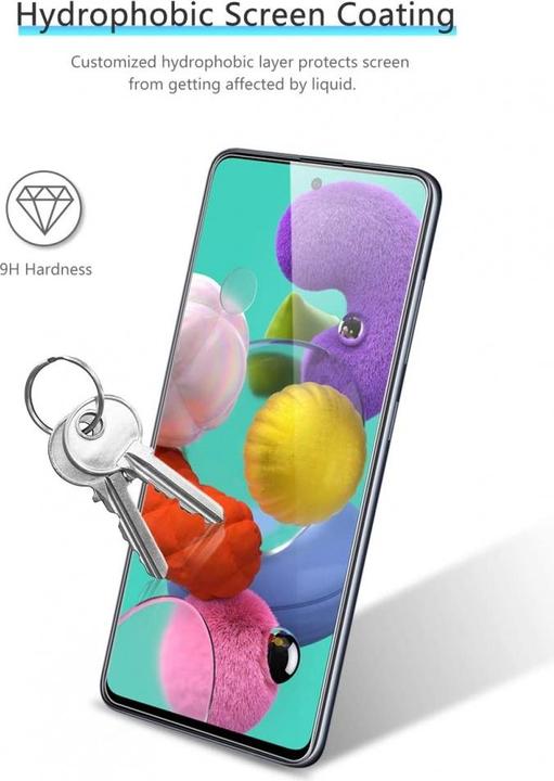 Image du produit Screenguard Samsung Galaxy A52 Film de protection en verre blindé Case Friendly Design (1 pièce(s), Samsung Galaxy A52)