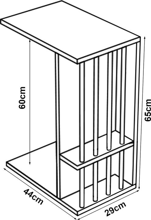 Actual product image En.Casa Siikainen (44 x 29 x 65 cm)