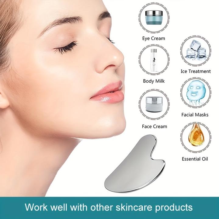 Immagine prodotto PhoneLook Premium Edelstahl Gua Sha Gesichtsmassage-Werkzeug mit eleganter Geschenkbox