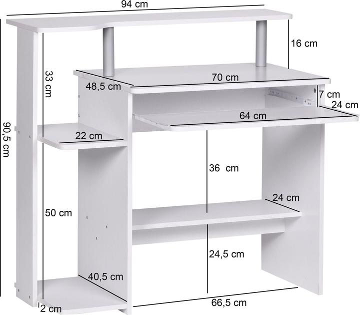 Produktbild Wohnling Dennis (48 x 94 x 90 cm)