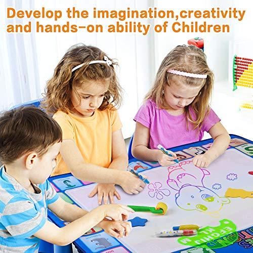 Immagine prodotto Activity Board Tappetino per scarabocchi d'acqua Aqua Magic Doodle Painting Mat 100 * 78cm XL Aqua Drawing (100 x 78 cm)