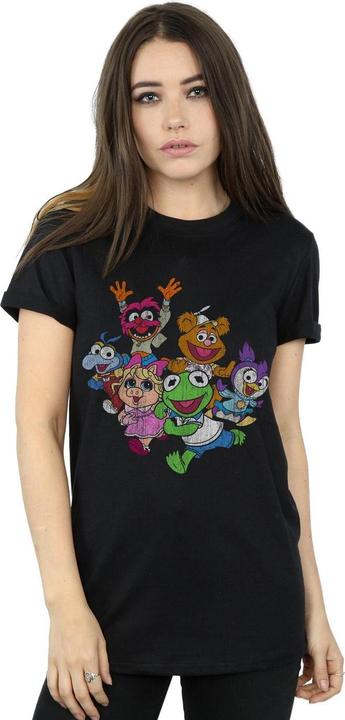 Actual product image Disney Womens/Ladies The Muppets Muppet Babies Colour Group Cotton Boyfriend T-Shirt (XL)
