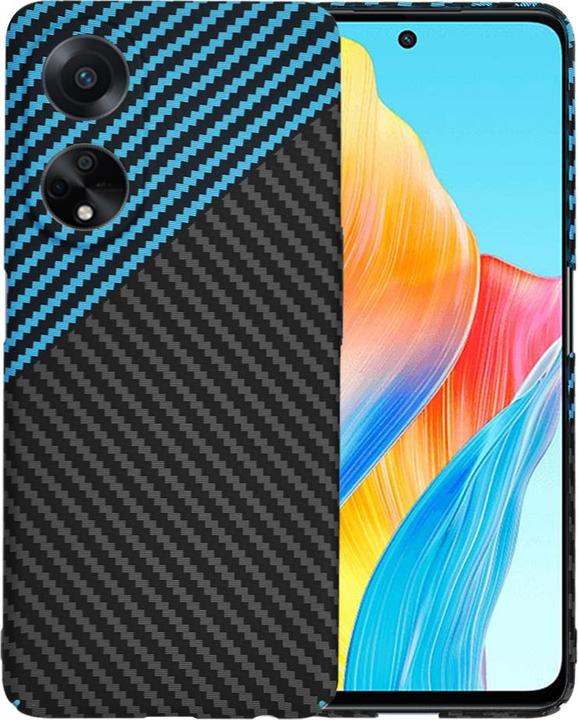 Actual product image Techsuit - Carbonite FiberShell - Oppo A98 5G - Blue Pulse (Oppo A98)