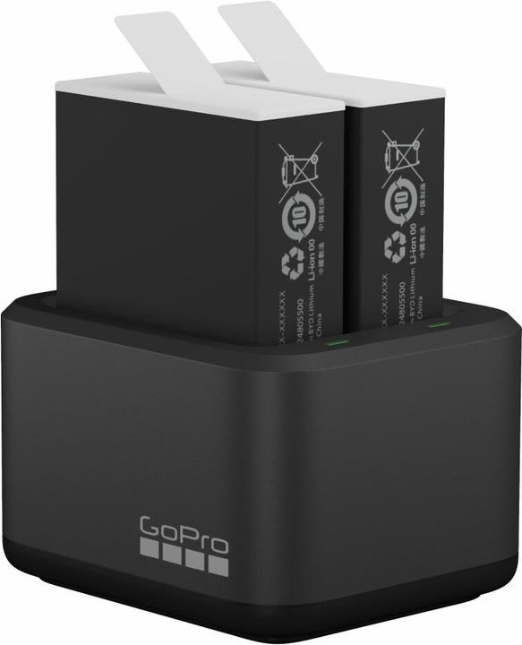 Immagine prodotto GoPro Dual Battery Charger + Enduro Batteries (Hero 11 Nero, Eroe 9 nero, Hero 10 Nero, Hero 12 Nero)