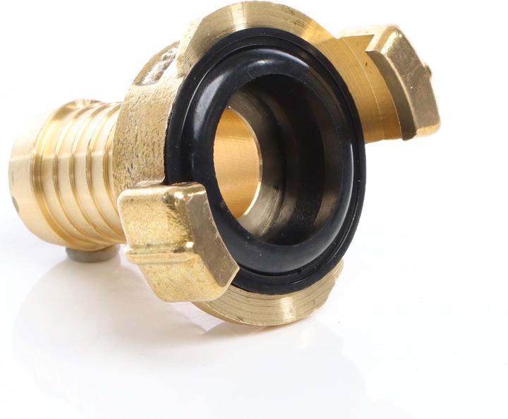 Produktbild Wiltec Messing Schlauchtülle DN20 (3/4") Schlauch Verbinder Schnellkupplung (Schlauchschelle, 20 mm)