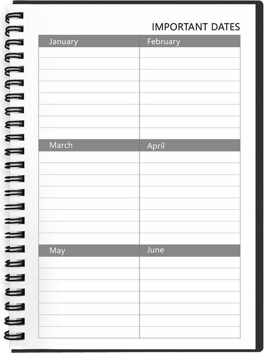 Immagine prodotto Dreiklang-be smart Taccuino riscrivibile Dreiklang con planner, DIN A5, linee e griglia a punti (A5, Quadretti, Righe)